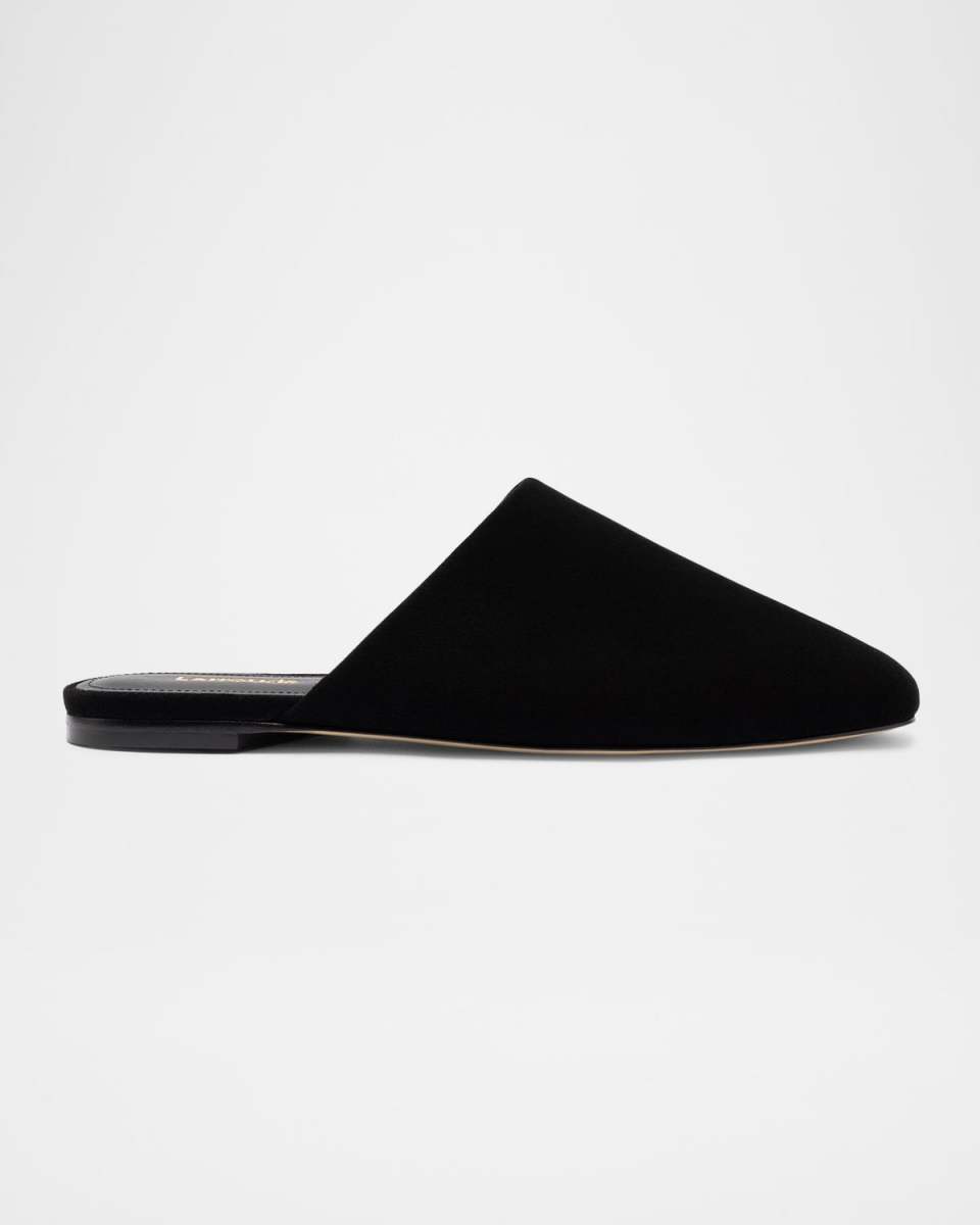 Venice Suede Ballerina Mules